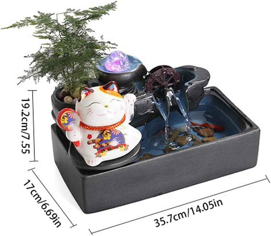 GUERNSEY Tabletop Fountain Flowing Water Circulation Water Office Desktop Decoration Fountain Ornaments Study Desk Fountain Indoor Fountain