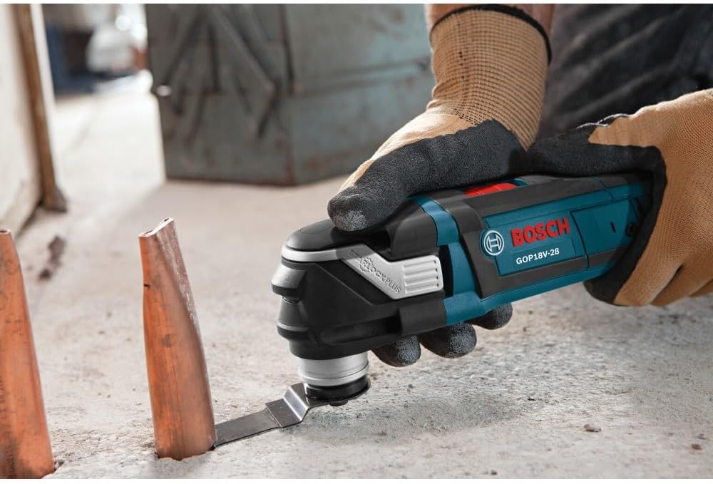BOSCH GOP18V-28N 18V EC Brushless Oscillating Multi-Tool - Versatile, Compact Design with Enhanced Power With StarlockPlus For Quick-Change Technology (Bare Tool)