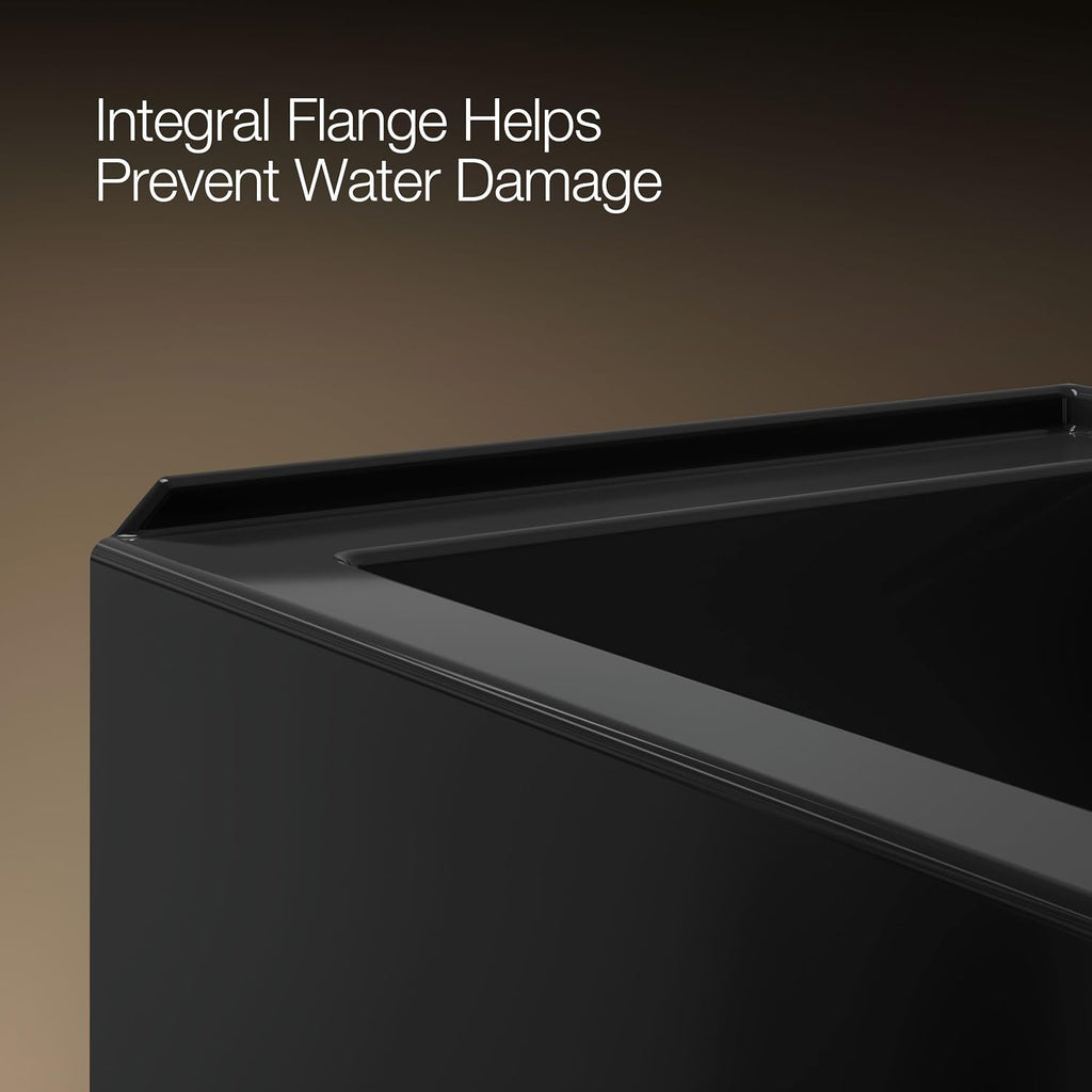 Kohler 1956-RA-7 Underscore® 60' x 30' alcove bath right drain, Black Black