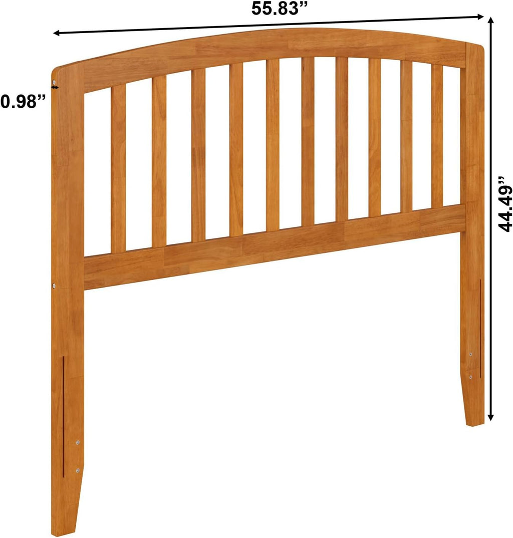 AFI, Richmond Slatted Full Solid Wood Headboard, Light Toffee