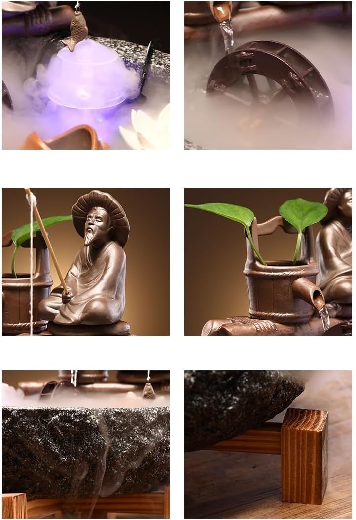 GUERNSEY Tabletop Fountain Tabletop Fountain Water Fountain Landscape Ornaments Creative Tea Room Desk Desktop Fountain Indoor Fountain