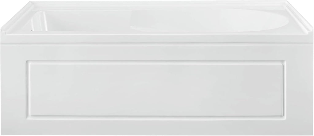 Concorde 60' x 30' Left-Hand Drain Alcove Bathtub with Apron and Armrest