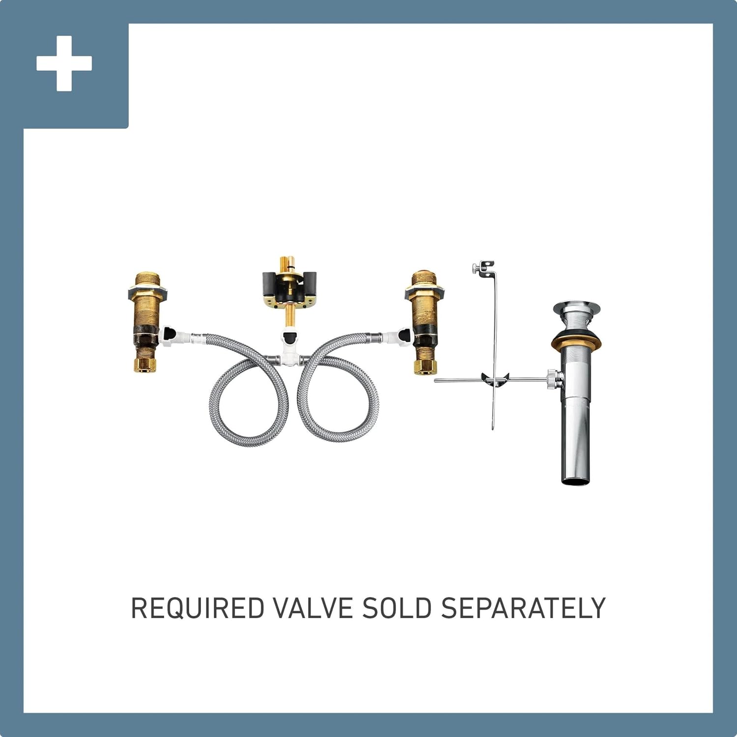 Moen Eva Brushed Nickel Two-Handle High-Arc Widespread Bathroom Faucet, Bathroom Faucets for Sink 3 Hole Setup with Drain Trim, (Valve Required), T6420BN