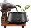 Tabletop Water Fountains Indoor Tabletop Fountain Decor Decor(Gris)