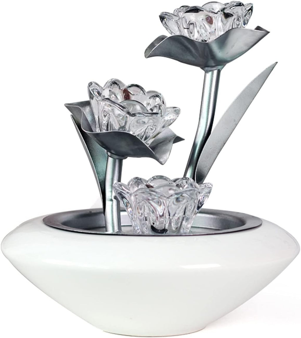 Small Indoor Water Fountain Water Features Outdoor Tabletop Fountain Tabletop Fountain Indoor Nasturtium Fountain Compact and Lightweight Tabletop Fountain