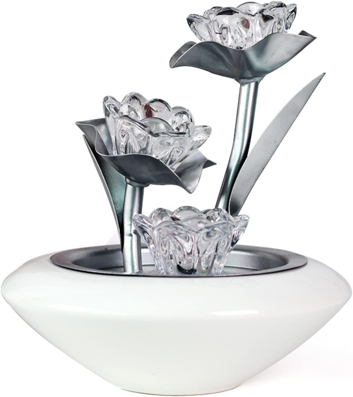Small Indoor Water Fountain Water Features Outdoor Tabletop Fountain Tabletop Fountain Indoor Nasturtium Fountain Compact and Lightweight Tabletop Fountain