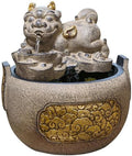 GLigeT Tabletop Fountain Indoor Living Room Office Desktop Circulating Water Feature Indoor Running Water Ornaments Fountain Attracting Wealth Ornaments Water Fountain Decor
