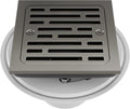 Delta Faucet 4 Inch Tile-In Square Shower Floor Drain Black, Shower Drain Kit, Square Shower Drain, Chrome Shower Drain, Shower Floor Drain, Stainless Black DT062412-KS