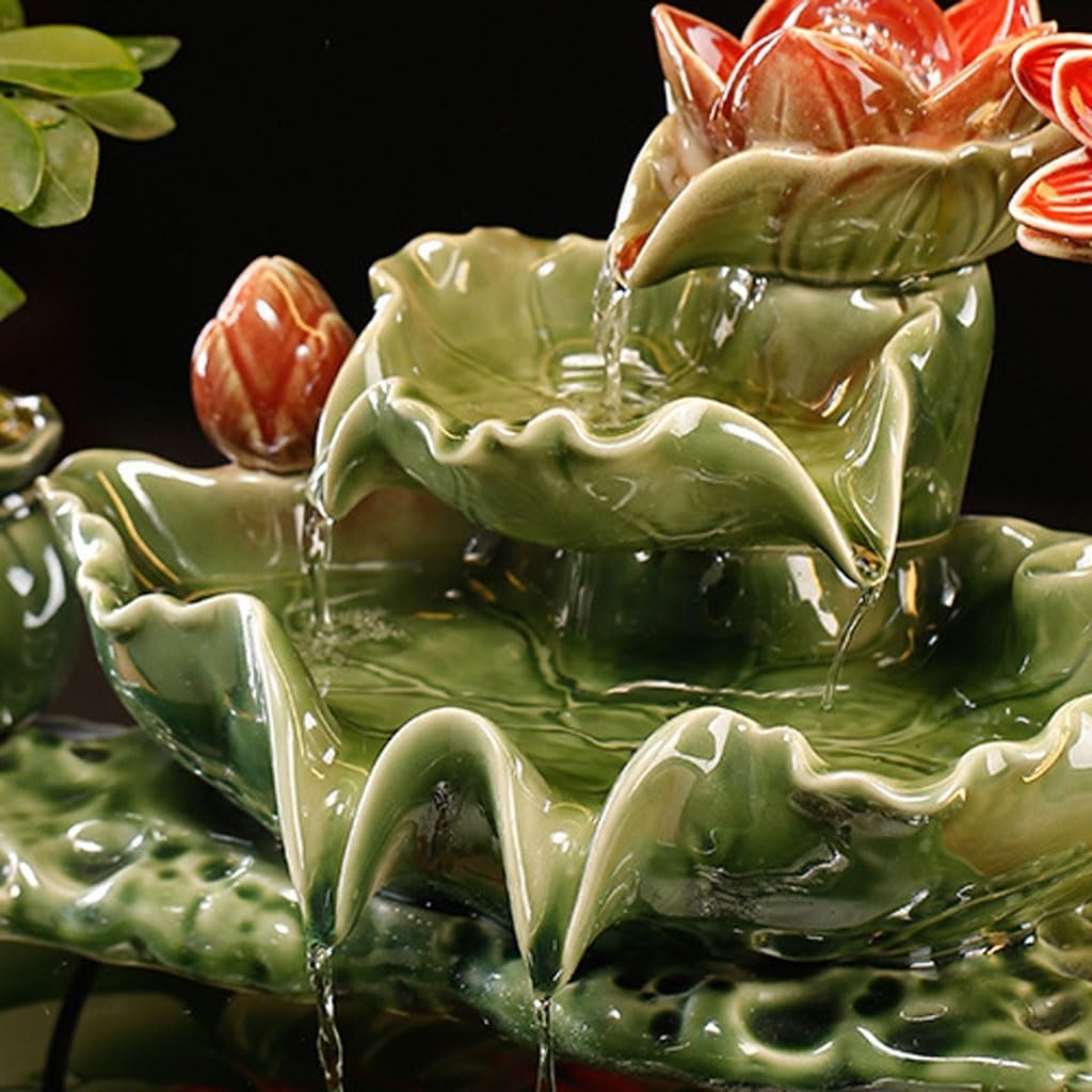 GUERNSEY Tabletop Fountain Tabletop Fountains Chinese Style Water Ornaments Office Creative Desktop Fountain Ornaments Living Room Porch Decorative Fountain Indoor Fountain