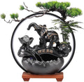 GUERNSEY Tabletop Fountain Chinese Style Living Room Porch Water Ornaments Office Desktop Fountain Ornaments Tea Room Art Decorations Indoor Waterfall Feature Indoor Fountain