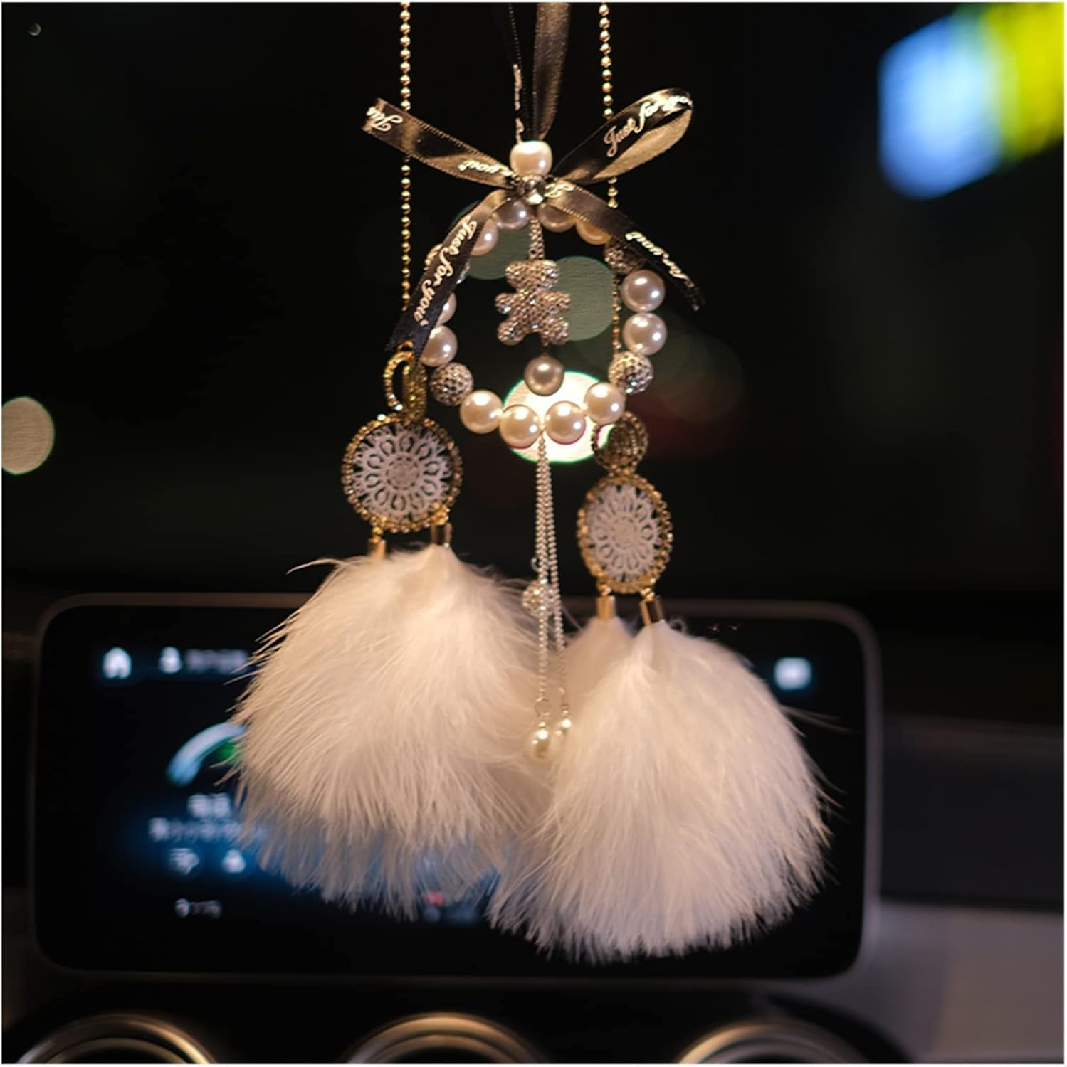 Car Interior Good Luck Pendant Car Interior Charm Car Rearview Mirror Charm Christmas Gift Car Charm Charm Decorations (Color : 12#)