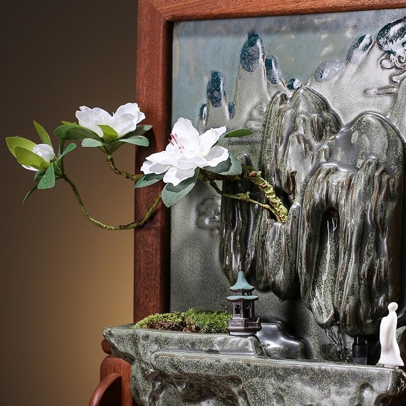 GUERNSEY Tabletop Fountain Tabletop Fountain Rockery Water Fountain Small Ornaments Indoor Desktop Landscape Decoration Indoor Fountain