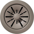 Elkay Quartz Perfect Drain 3-1/2' Polymer Disposer Flange with Removable Basket Strainer and Rubber Stopper Silvermist