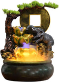 GUERNSEY Tabletop Fountain Indoor Desktop Water Fountain Living Room Desktop Decoration Study Desk Fountain Office Desktop Decoration Indoor Fountain
