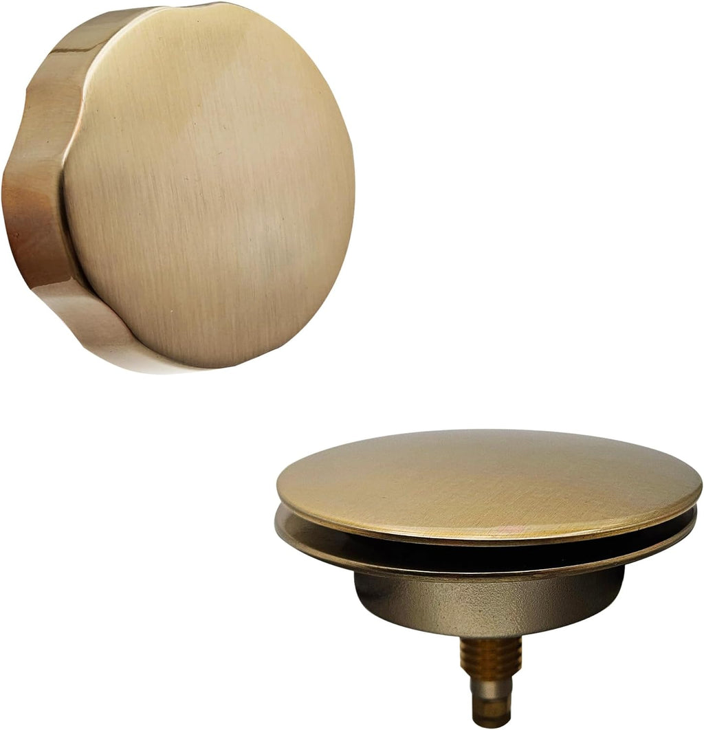 Westbrass A50P35BJ-19 1-1/2' Sch. 40 PVC 35' Cable Driven Bath Waste Kit with Ball Joint Head and Brass Trim Drain Kit, Champagne Bronze