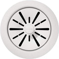 Elkay LKPDQD1RT Quartz Perfect Drain 3-1/2' Polymer Disposer Flange with Removable Basket Strainer and Rubber Stopper Ricotta