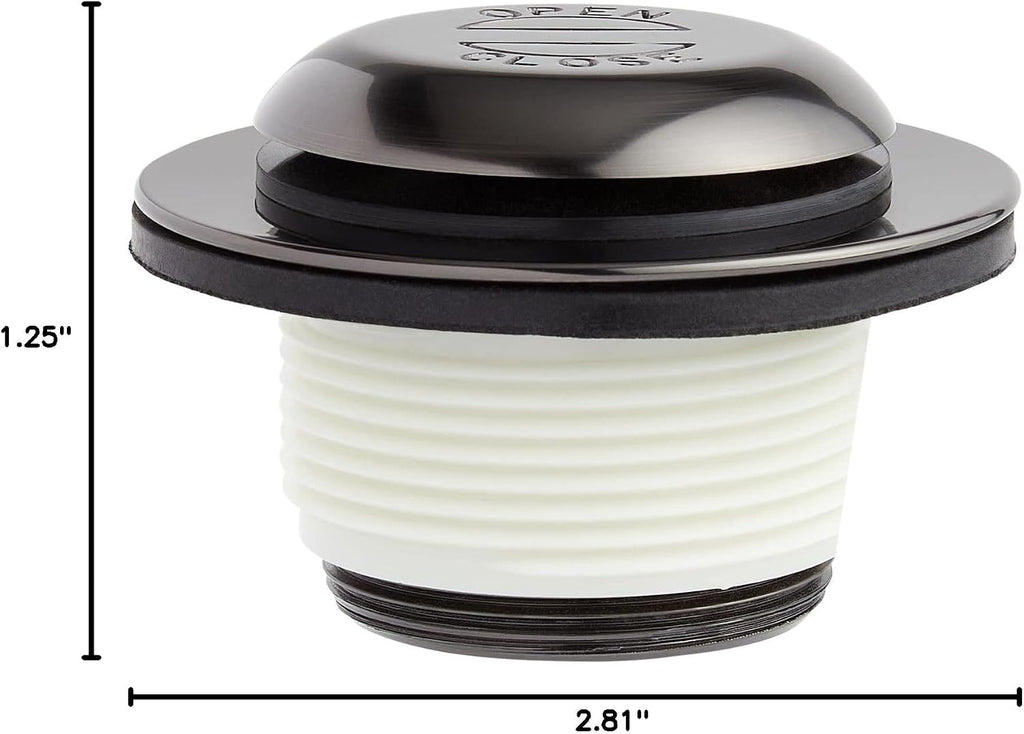 Signature Hardware 446710 Pop-Up Drain with Overflow Cover for Alcove Tub
