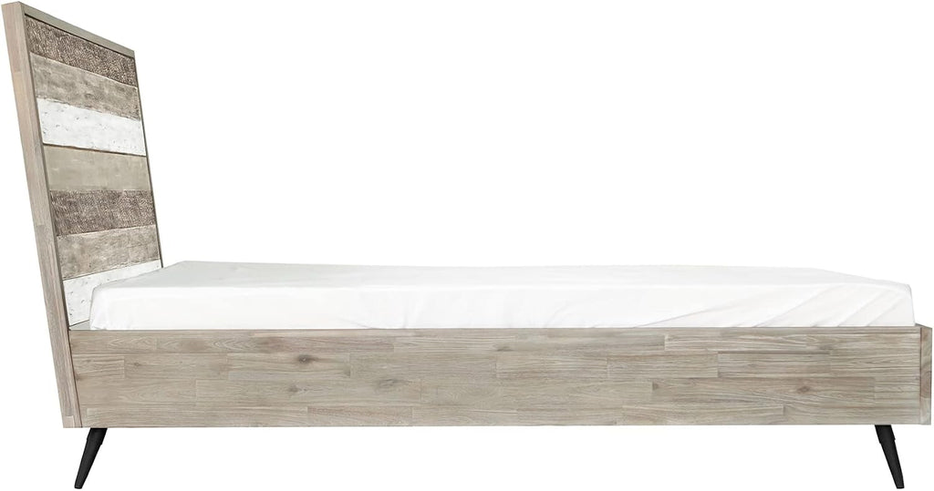 Armen Living Bridges Queen Platform Bed in Two Tone Acacia Wood