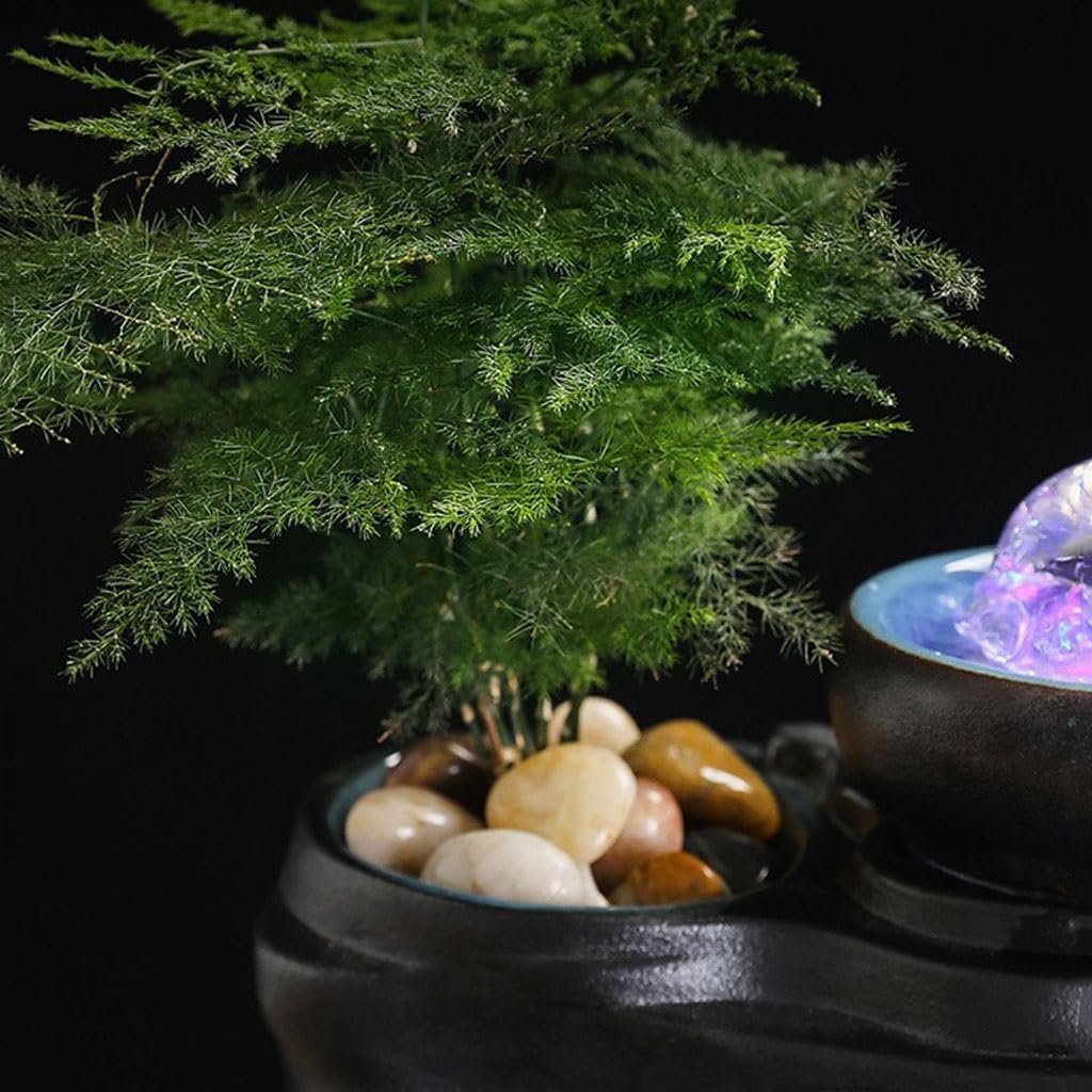 GUERNSEY Tabletop Fountain Flowing Water Circulation Water Office Desktop Decoration Fountain Ornaments Study Desk Fountain Indoor Fountain