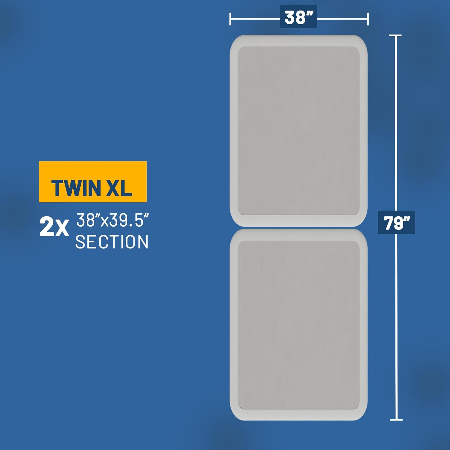 Greaton, Box Spring Bed Base Twin XL Size, 8-Inch Wood Mattress Foundation – Amish Made in USA – Quiet Noise Free, 2-Pieces Under Mattress-Support BoxSpring, Fully Assembled, White