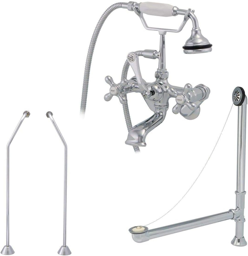 Vintage Tub & Bath Tub Wall Mount Tub Faucet Set