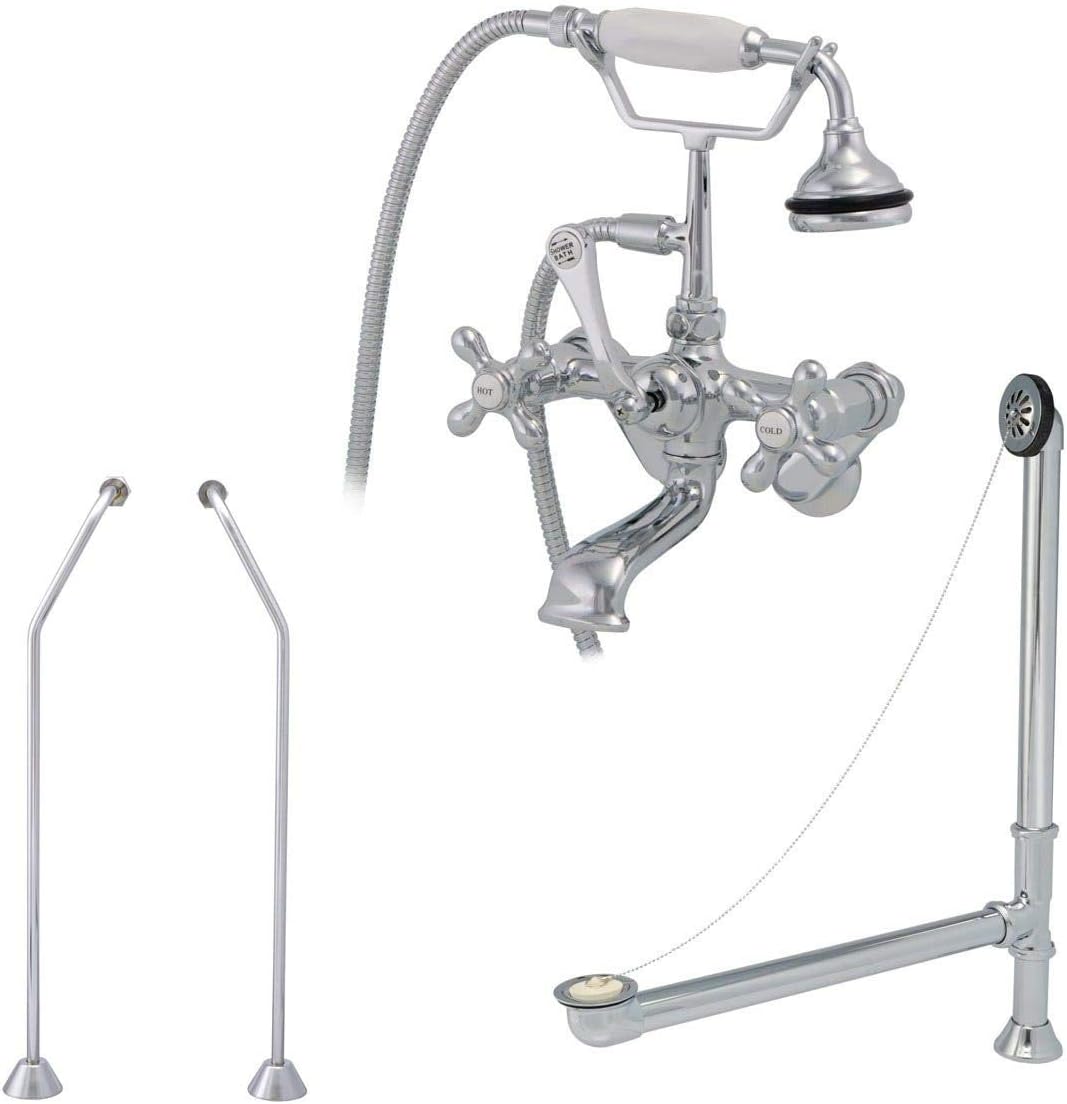 Vintage Tub & Bath Tub Wall Mount Tub Faucet Set
