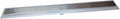 Royal Linear Shower Drain Stainless Steel Traditional Square By Serene Steam 35 5/8