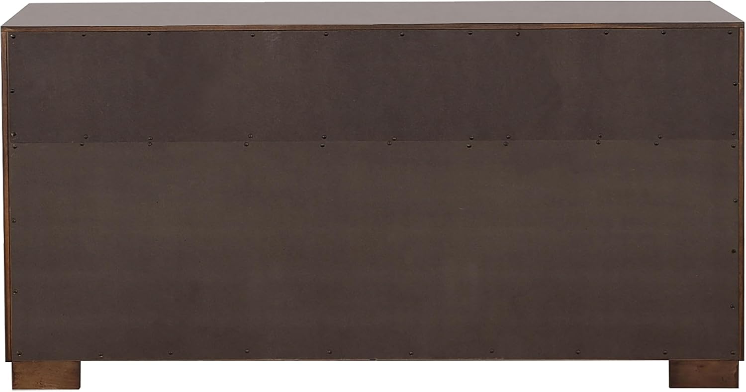 Coaster Home Furnishings Jessica Contemporary 4-Piece Bedroom Set Queen Size LED Storage Bookcase Bed Frame 47-inch Headboard Cappuccino 200719Q-S4