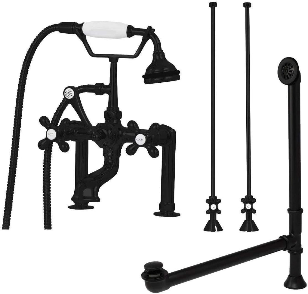 Vintage Tub & Bath Clawfoot Tub Rim Mount Faucet Set