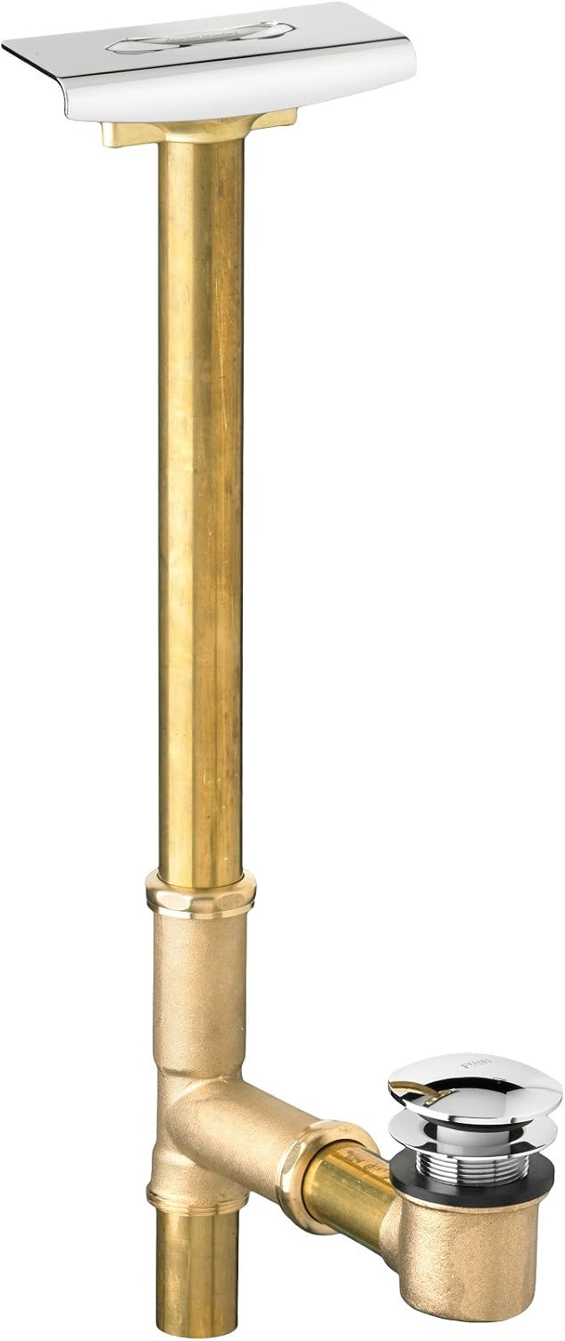 American Standard 1599.205.002 Deep Soak Max Drain with Unique Top-Mount Overflow, Allows 3-Inch Deeper Water Level, Polished Chrome