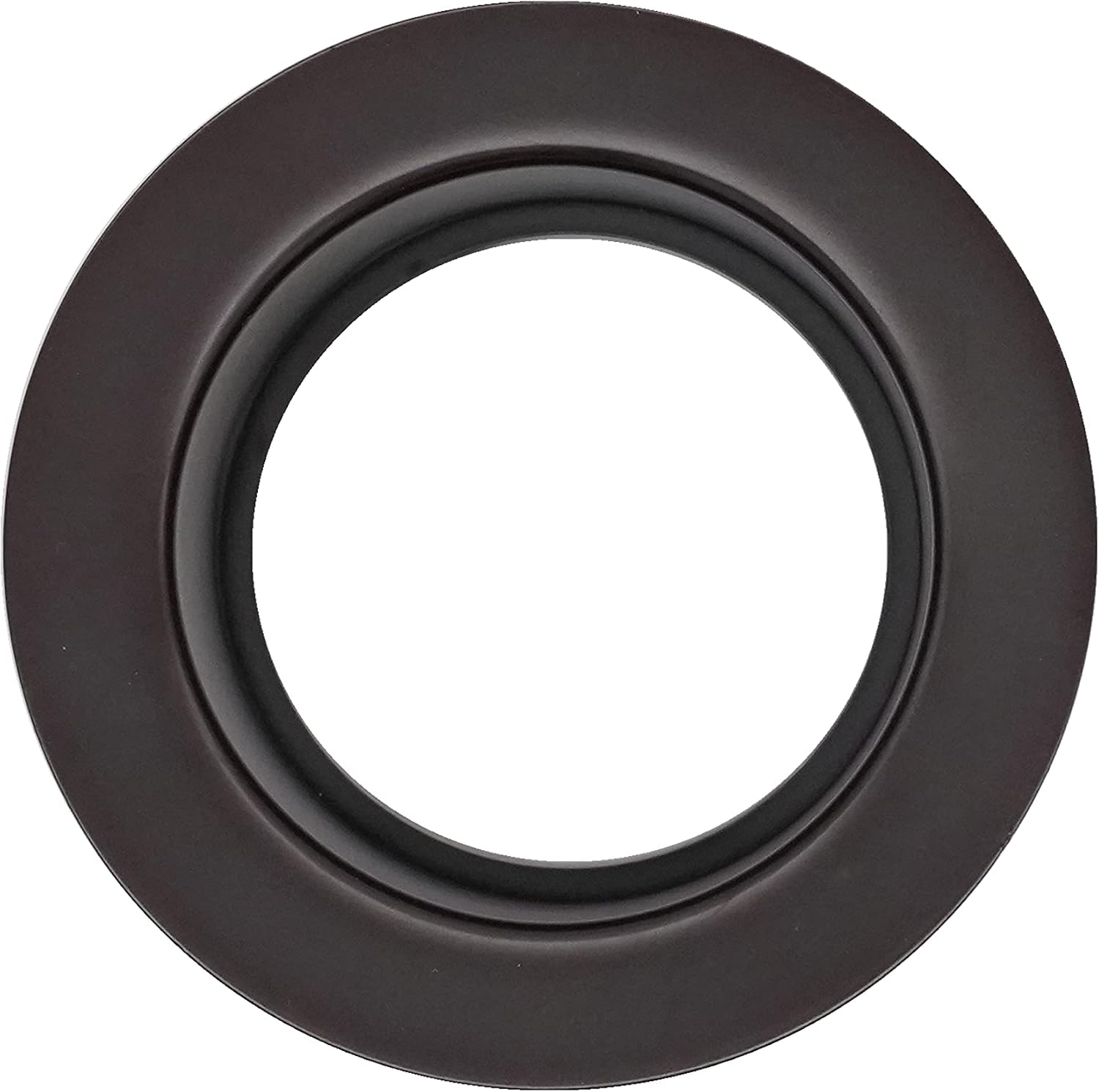Westbrass D2105-50-62 3-1/2' EZ-Mount Brass Kitchen Sink Waste Disposal Drain Flange and Stopper, Matte Black (50-Pack)
