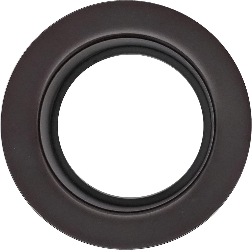 Westbrass CO2185-62 Combo Pack 3-1/2' Post Style Large Kitchen Sink Basket Strainer and Waste Disposal Drain Flange with Stopper, Matte Black
