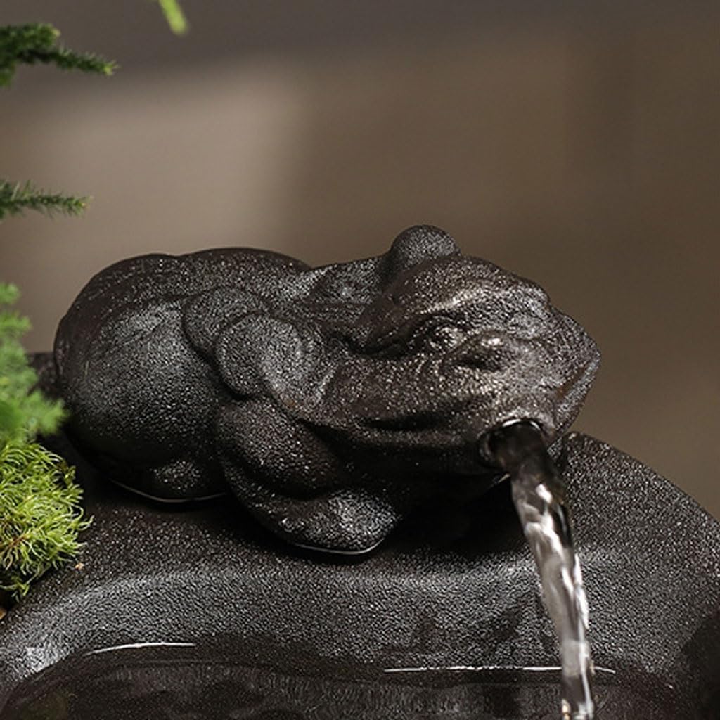 GUERNSEY Tabletop Fountain Desktop Water Ornaments Home Small Fountain Office Desktop Circulating Water Study Desktop Fountain Decoration Indoor Fountain