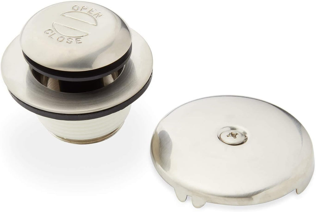Signature Hardware 446707 Pop-Up Drain with Overflow Cover for Alcove Tub