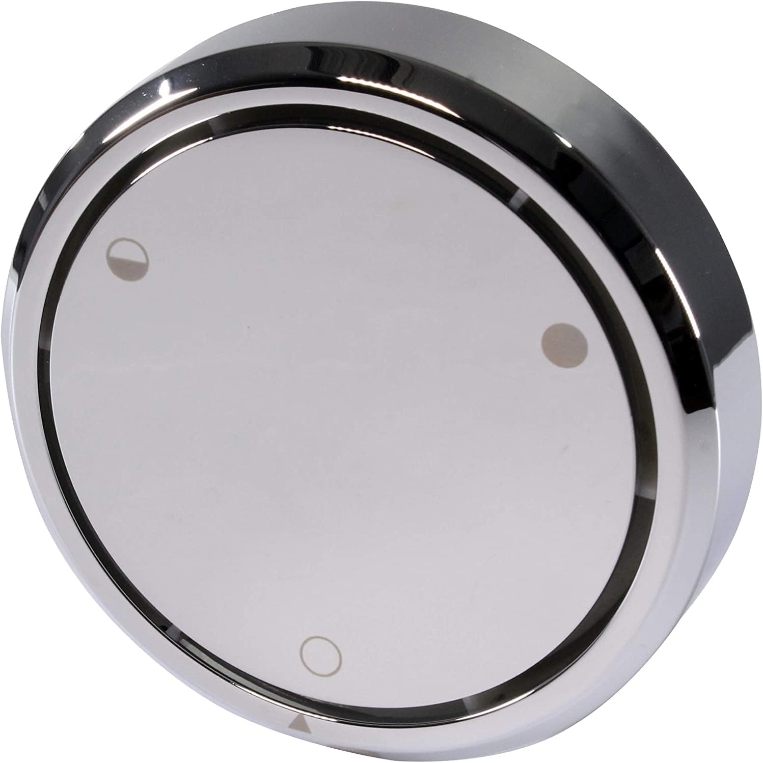 Westbrass D493CHM-50-26 Universal Patented Deep Soak Round Replacement 2-Hole Bathtub Overflow Cover for Full and Over-Filled Closure, Polished Chrome (50-Pack)