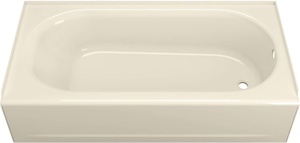 American Standard 2391202.021 Princeton 60 in. x 30 in. Americast Apron-Front Bathtub with Right Hand Drain, Bone