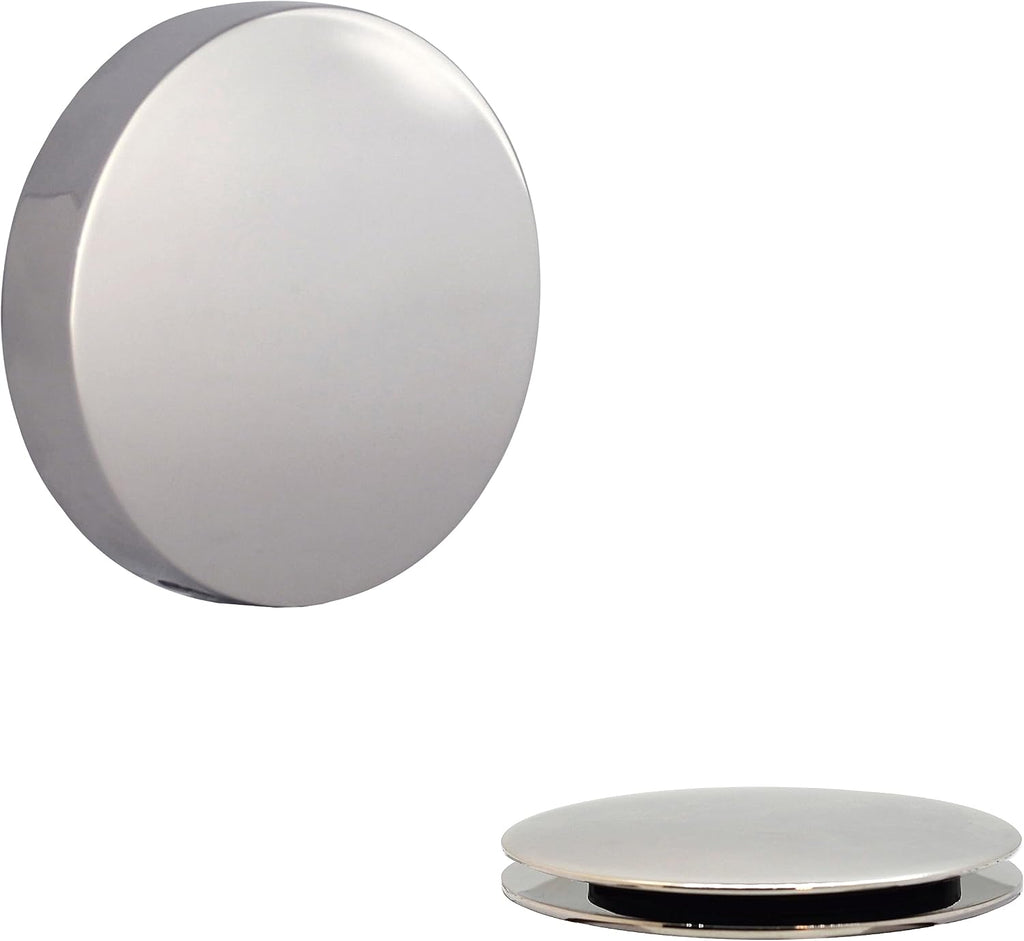 Westbrass D50P35SRE-05 35' Cable Drive Bathtub Drain Trim with Rotary Overflow Cover Knob, Pop-Up Stopper Sch. 40 PVC Fittings, Polished Nickel