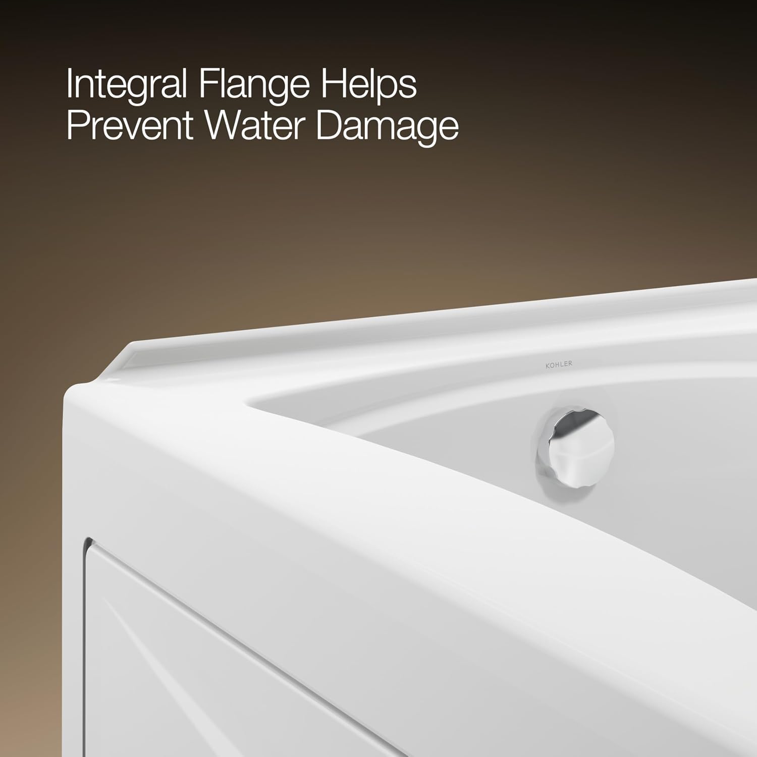 Kohler 1259-LA-0 Mariposa® 72' x 36' alcove bath, left drain, White