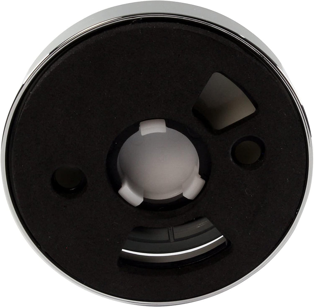 Westbrass D493CHM-50-26 Universal Patented Deep Soak Round Replacement 2-Hole Bathtub Overflow Cover for Full and Over-Filled Closure, Polished Chrome (50-Pack)