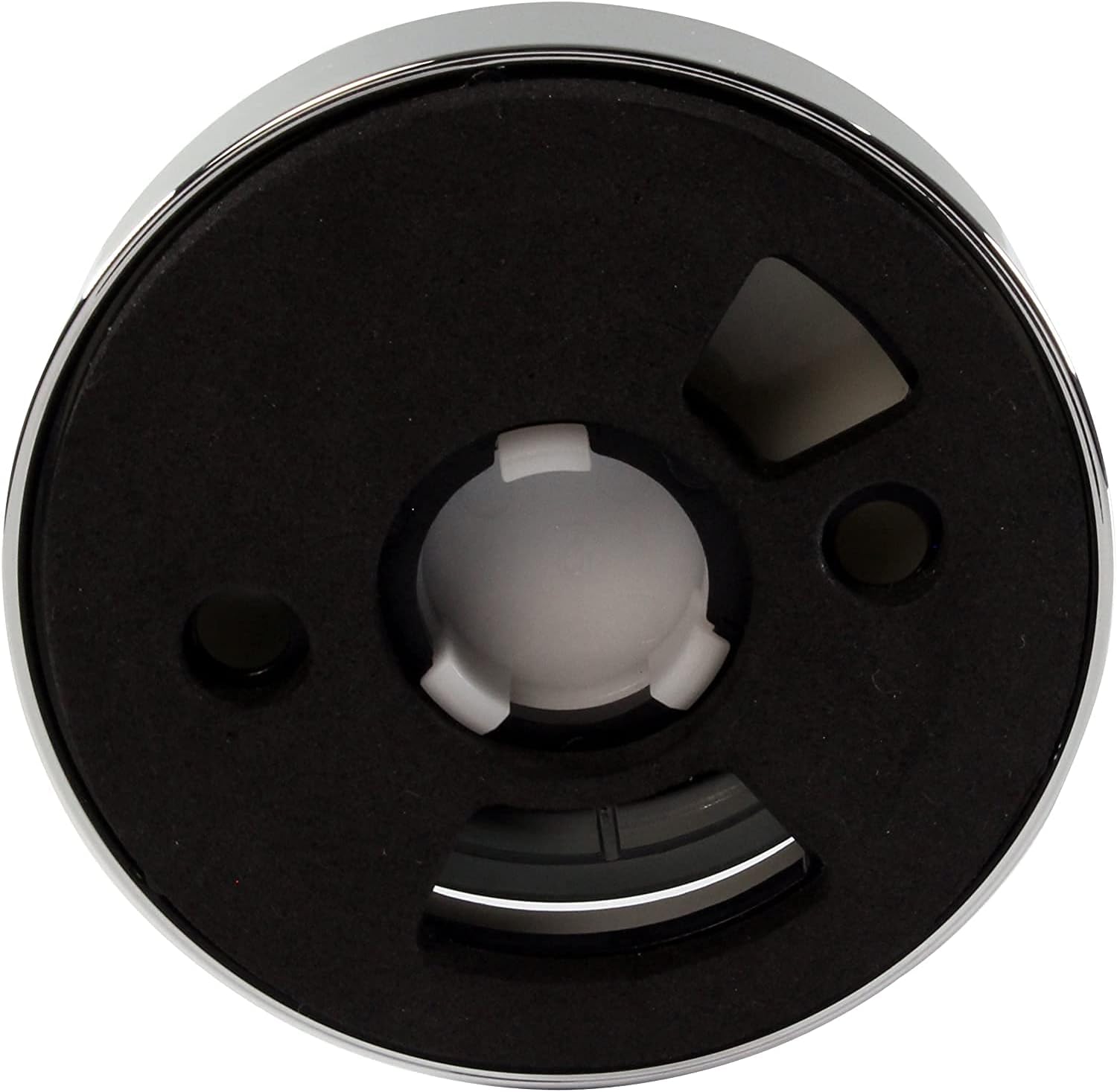 Westbrass D493CHM-50-26 Universal Patented Deep Soak Round Replacement 2-Hole Bathtub Overflow Cover for Full and Over-Filled Closure, Polished Chrome (50-Pack)