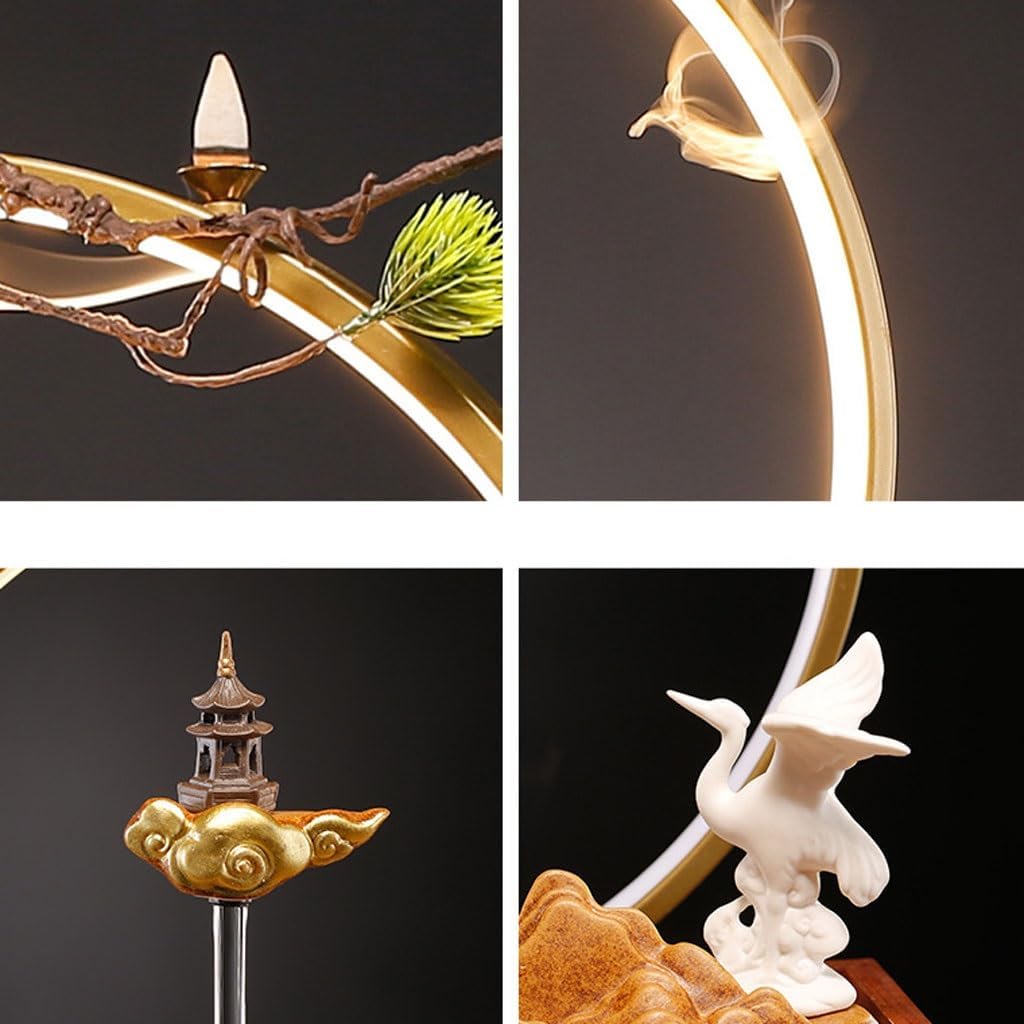 GUERNSEY Tabletop Fountain Tabletop Fountains Creative Fish Tank Water Ornaments Circulating Water Rockery Desktop Fountain Living Room Study Decorative Fountain Indoor Fountain