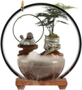 GUERNSEY Tabletop Fountain Ceramic Water Ornaments Store Opening Front Desk Decoration Ornaments Living Room Desktop Fountain Ornaments Indoor Fountain