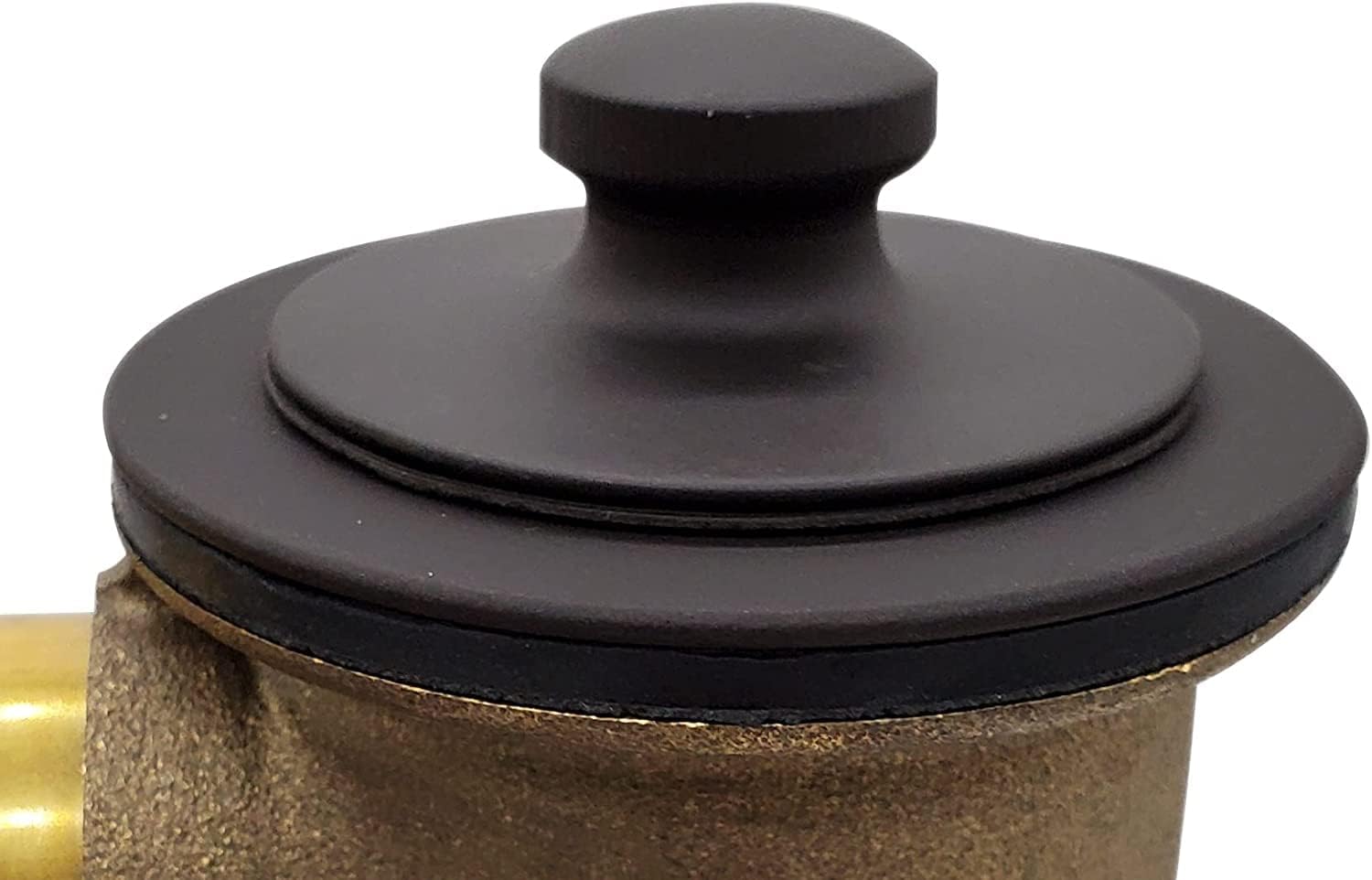 Westbrass D941K-50-12 1-3/8' Fine Thread Twist & Close Bathtub Drain Trim with One-Hole Overlfow Faceplate and Universal Adaptor, Oil Rubbed Bronze (50-Pack)