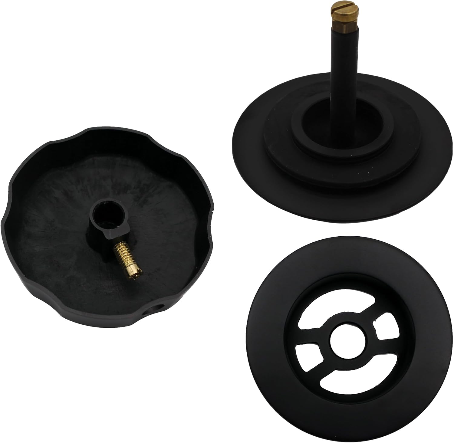 Westbrass A50P35BJ-62 1-1/2' Sch. 40 PVC 35' Cable Driven Bath Waste Kit with Ball Joint Head and Brass Trim Drain Kit, Matte Black