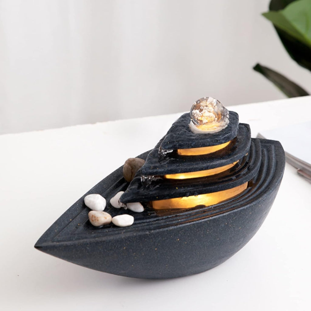 Tabletop Fountain Indoor Indoor Tabletop Fountain with LED Light Rolling Ball Desktop Fountain Waterfall Home Decor Tabletop Centerpiece Indoor Fountain Tabletop