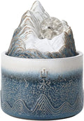 HIHELO Desktop Fountain Tabletop Fountain Ceramic Circulating Flow Fountain Ornament Living Room Entrance Office Desktop Fountain with Rolling Ball Water Fountain Outdoor (Color : A)