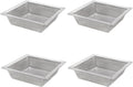 Leyso Stainless Steel Floor Sink Top Hang Basket Strainer Sink Drain Cover 10' x 10' x 2-1/2' for Kitchen, Restaurant, Bar, Buffet (2-1/2'H SS x 4)