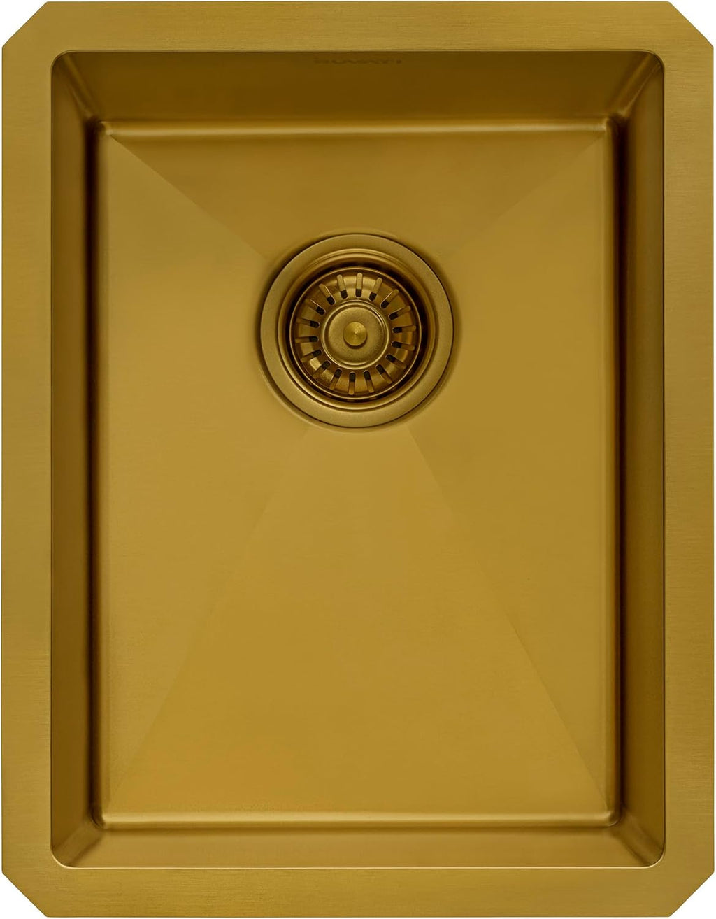 Ruvati 14-inch Polished Brass Matte Gold Stainless Steel Undermount Bar Prep Sink - RVH7114GG
