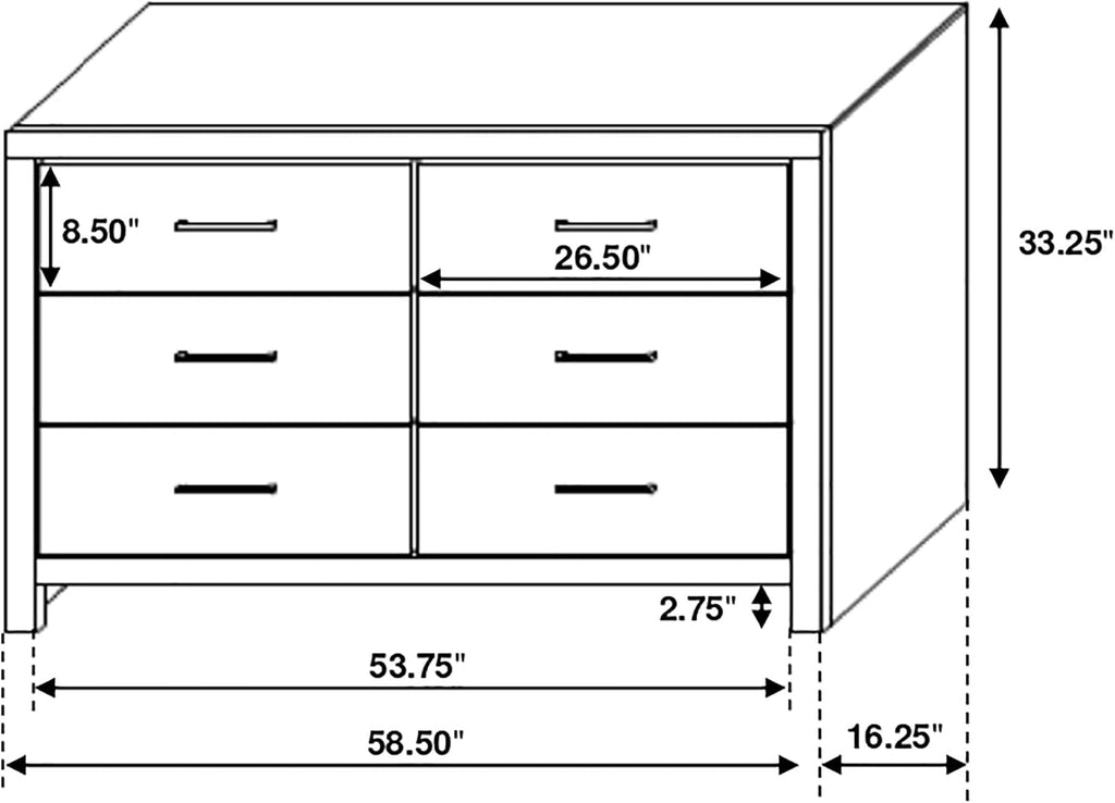 Coaster Home Furnishings Brantford Farmhouse 4-Piece Bedroom Set Queen Size Panel Bed Frame 52-inch Headboard Coastal White 207051Q-S4