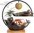 GUERNSEY Tabletop Fountain Tabletop Fountain Creative Flowing Water Fountain Office Living Room Home Decorative Fish Tank Ornaments Indoor Fountain
